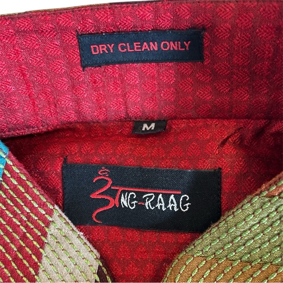 Sang Raag Red Long Sleeve Kurta - Picture 4 of 4